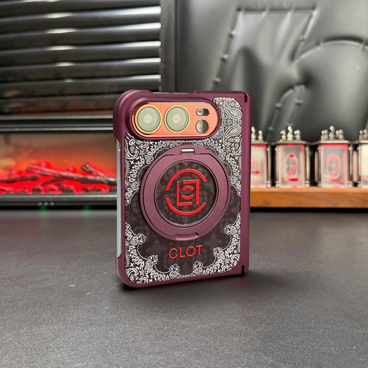 CLOT Paisley iPhone Duo Case with Ring Stand in gallery detail