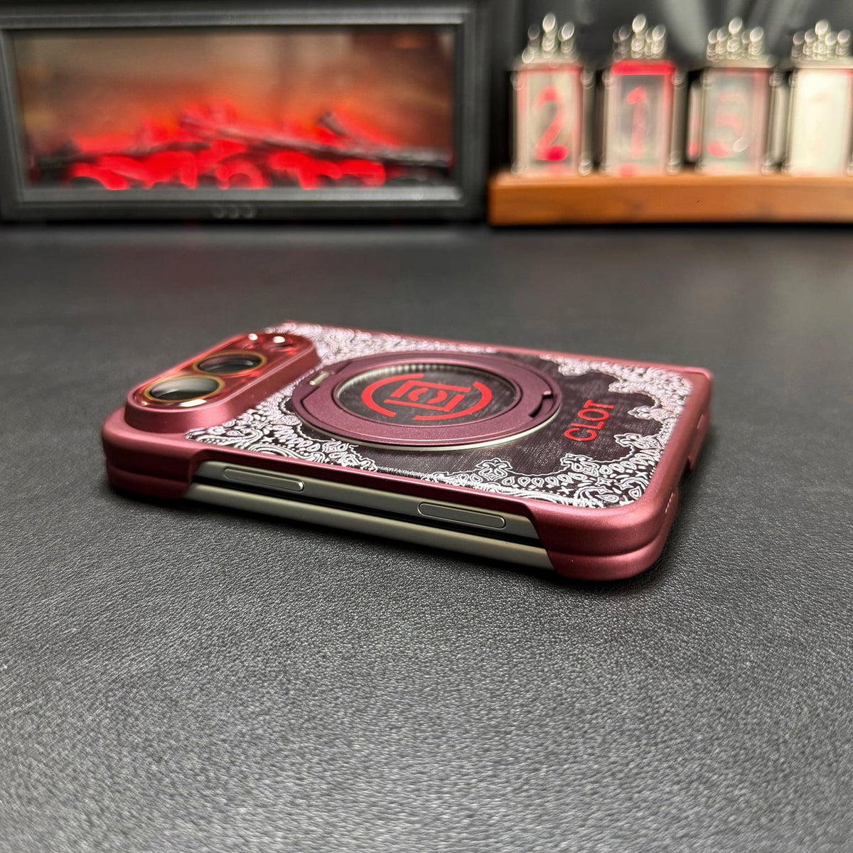 CLOT Paisley iPhone Duo Case with Ring Stand in gallery detail