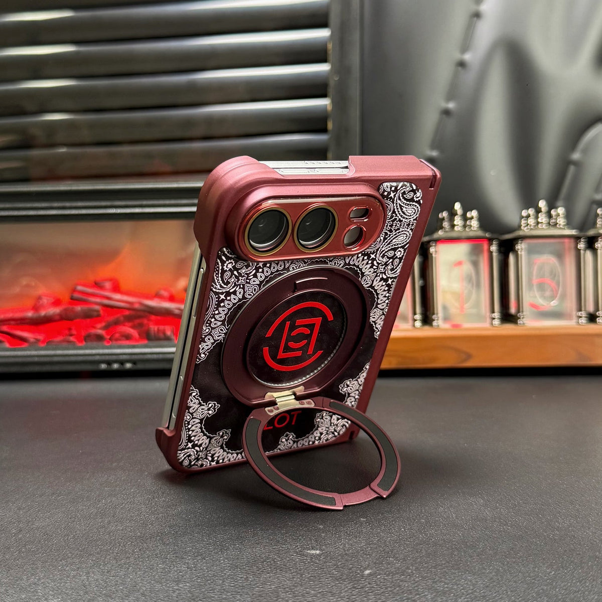 CLOT Paisley iPhone Duo Case with Ring Stand in gallery detail