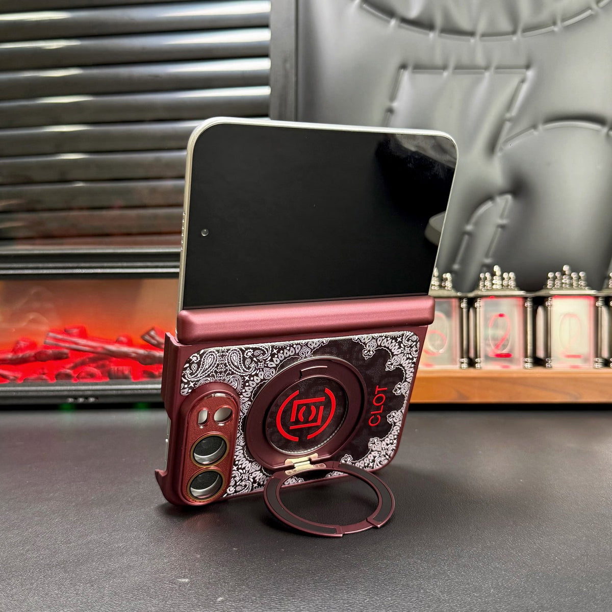 CLOT Paisley iPhone Duo Case with Ring Stand in gallery detail