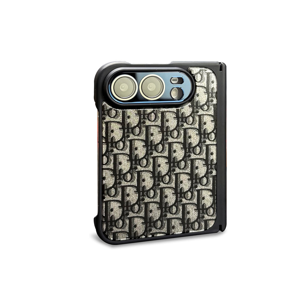 Dior Oblique iPhone Duo Case in Black finish