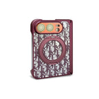 Dior Oblique iPhone Duo Case with Ring Stand in Burgundy finish