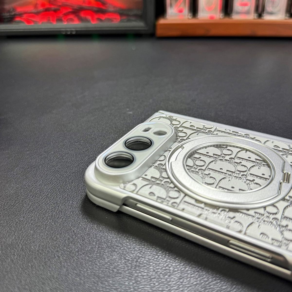 Dior Oblique iPhone Duo Case with Ring Stand in gallery detail