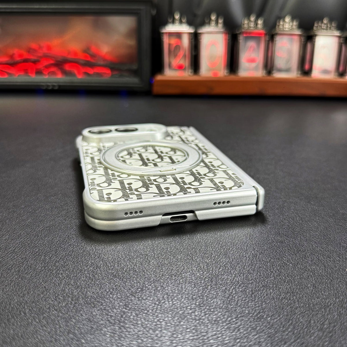 Dior Oblique iPhone Duo Case with Ring Stand in gallery detail