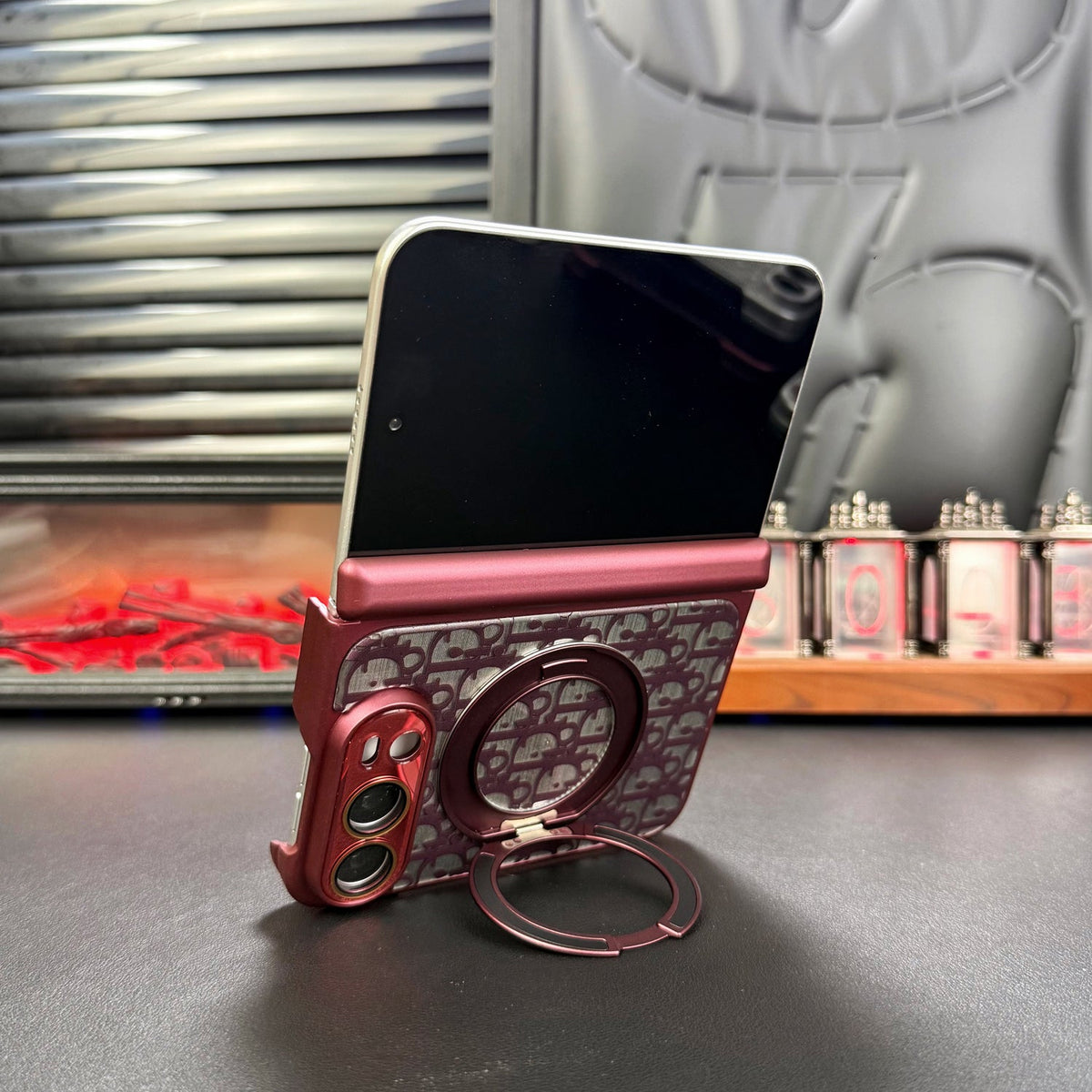 Dior Oblique iPhone Duo Case with Ring Stand in gallery detail