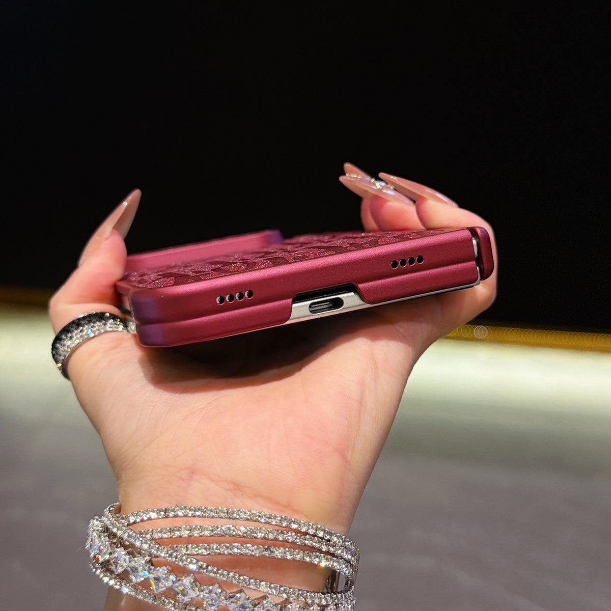 Dior Shimmer Oblique iPhone Duo Case in gallery detail