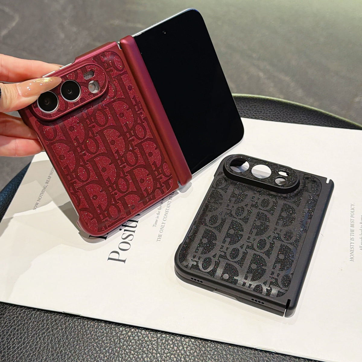 Dior Shimmer Oblique iPhone Duo Case in gallery detail