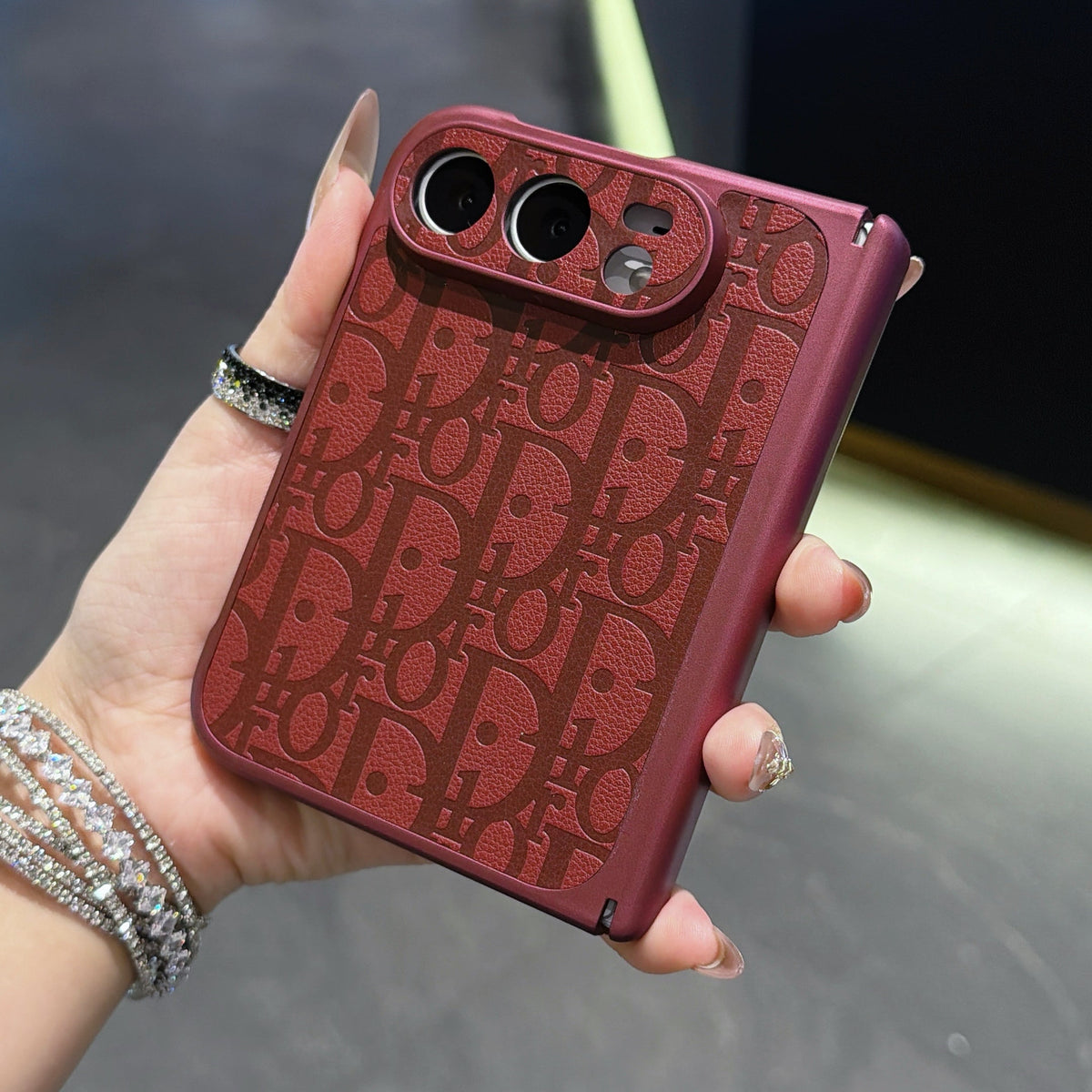 Dior Tonal Oblique iPhone Duo Case in gallery detail