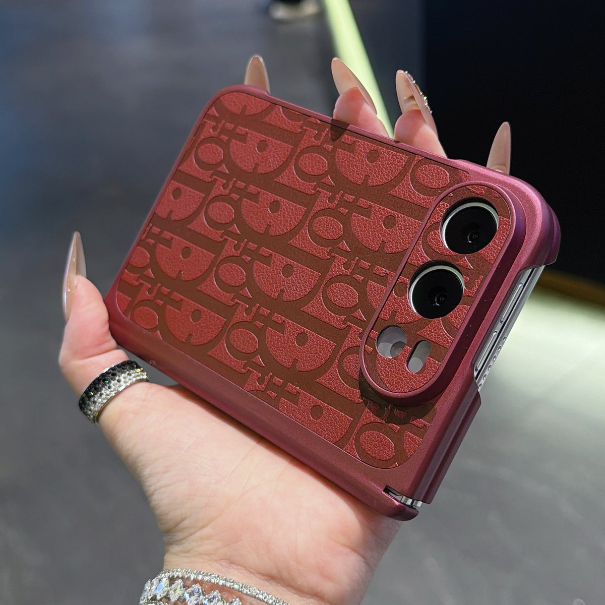 Dior Tonal Oblique iPhone Duo Case in gallery detail