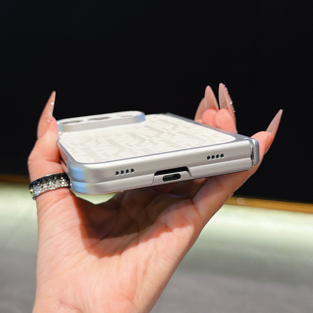 Dior Tonal Oblique iPhone Duo Case in gallery detail