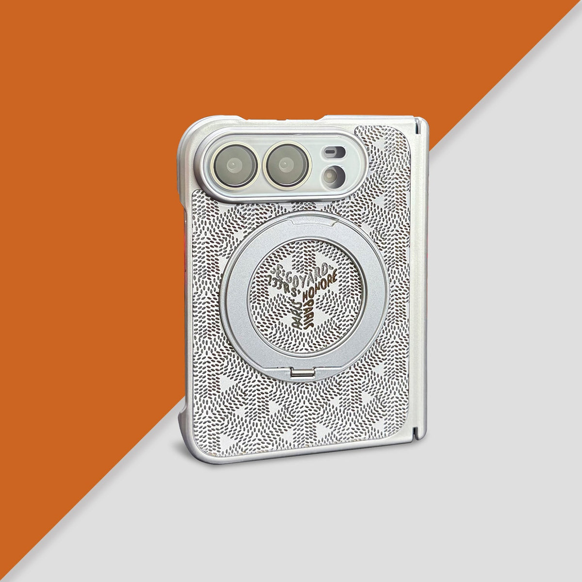 Goyard Chevron iPhone Duo Case with Ring Stand in gallery detail