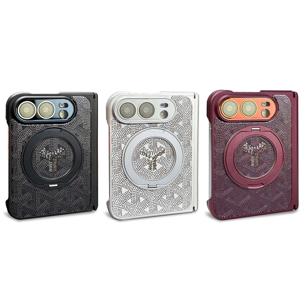 Goyard Chevron iPhone Duo Case with Ring Stand in gallery detail