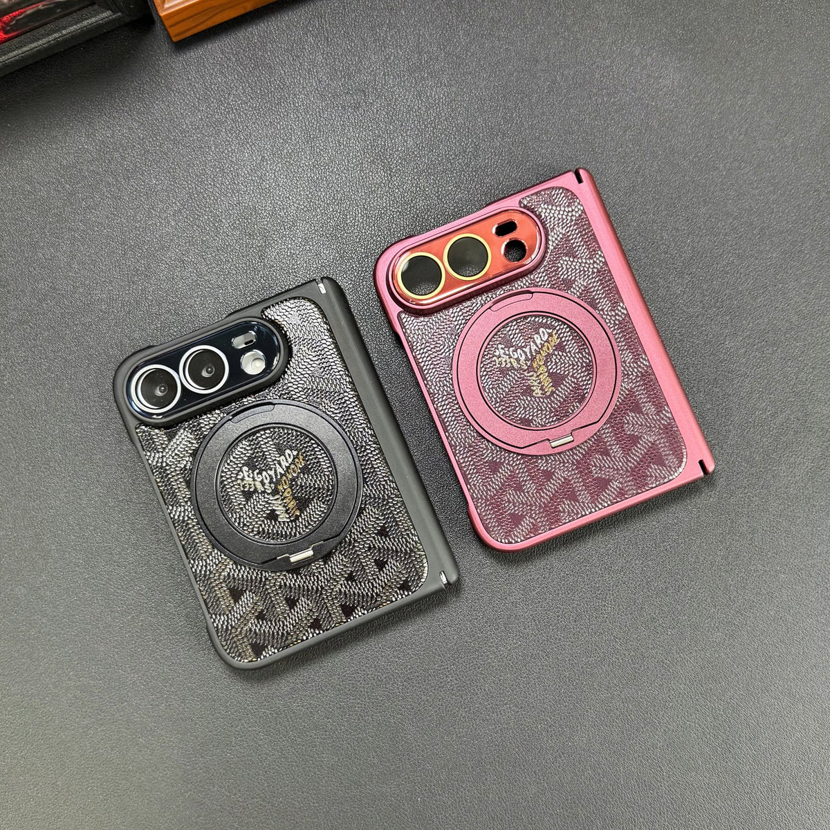 Goyard Chevron iPhone Duo Case with Ring Stand in gallery detail