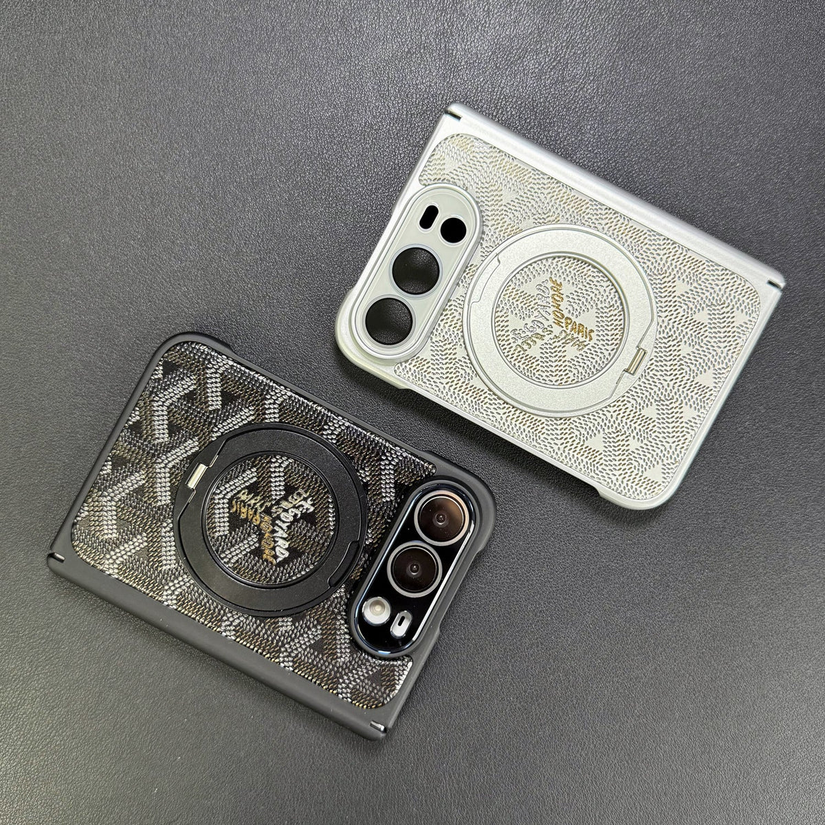 Goyard Chevron iPhone Duo Case with Ring Stand in gallery detail