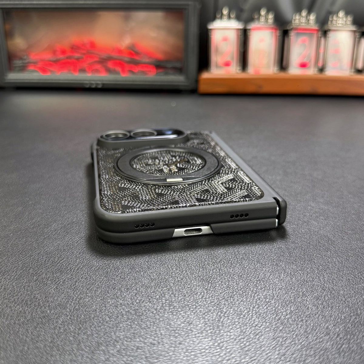 Goyard Chevron iPhone Duo Case with Ring Stand in gallery detail