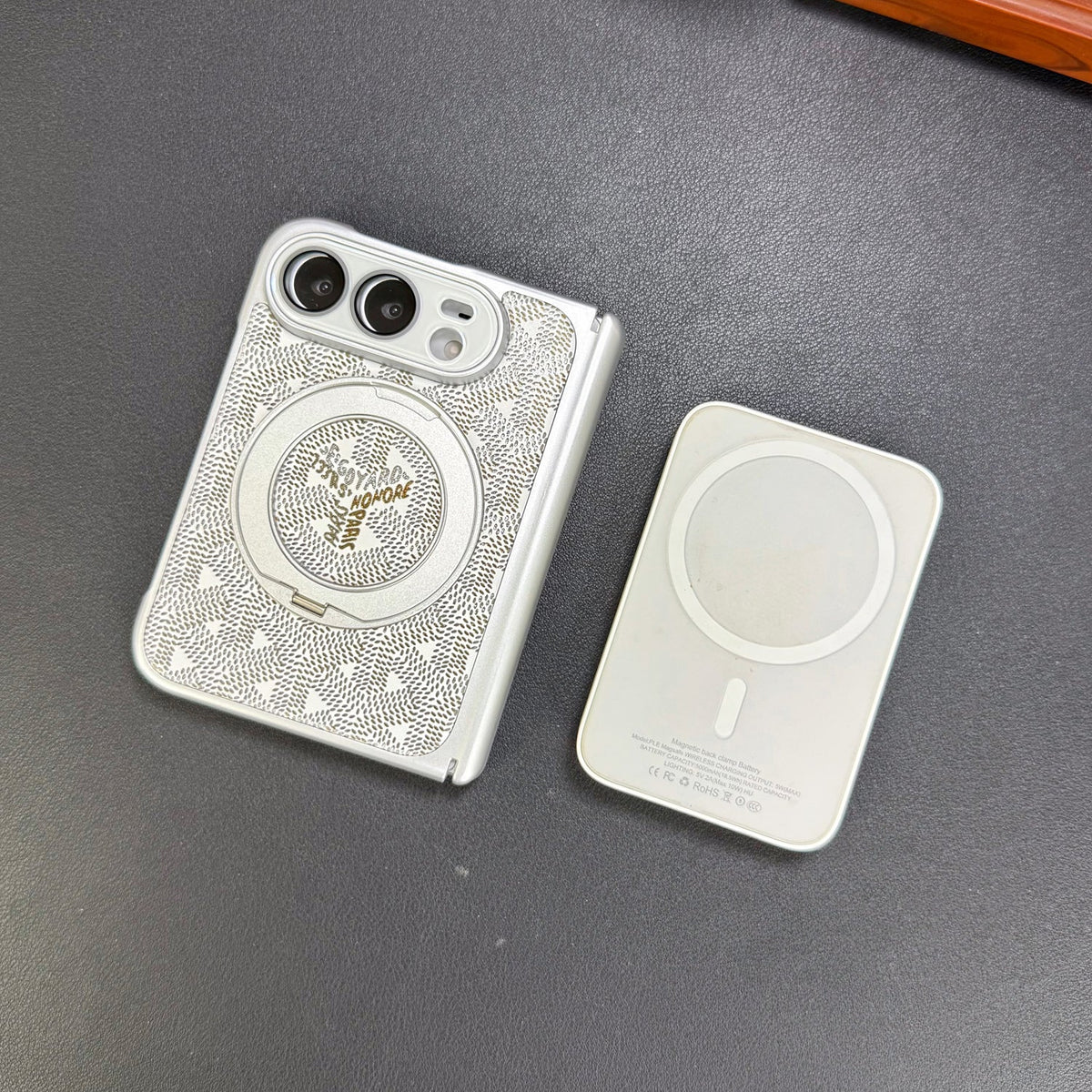 Goyard Chevron iPhone Duo Case with Ring Stand in gallery detail