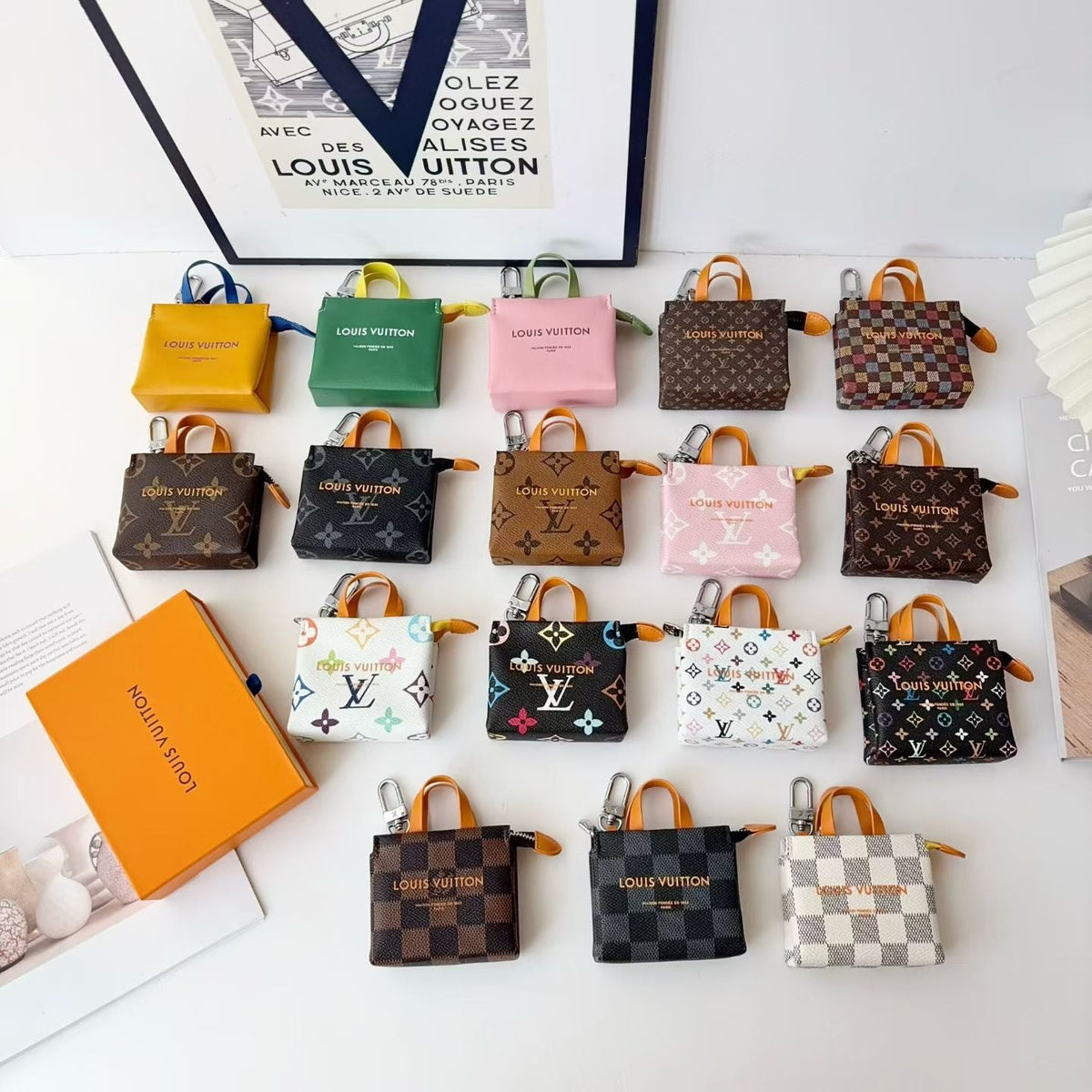 Louis Vuitton Mini Tote Bag Charm – Pattern Edit in pattern and finish overview
