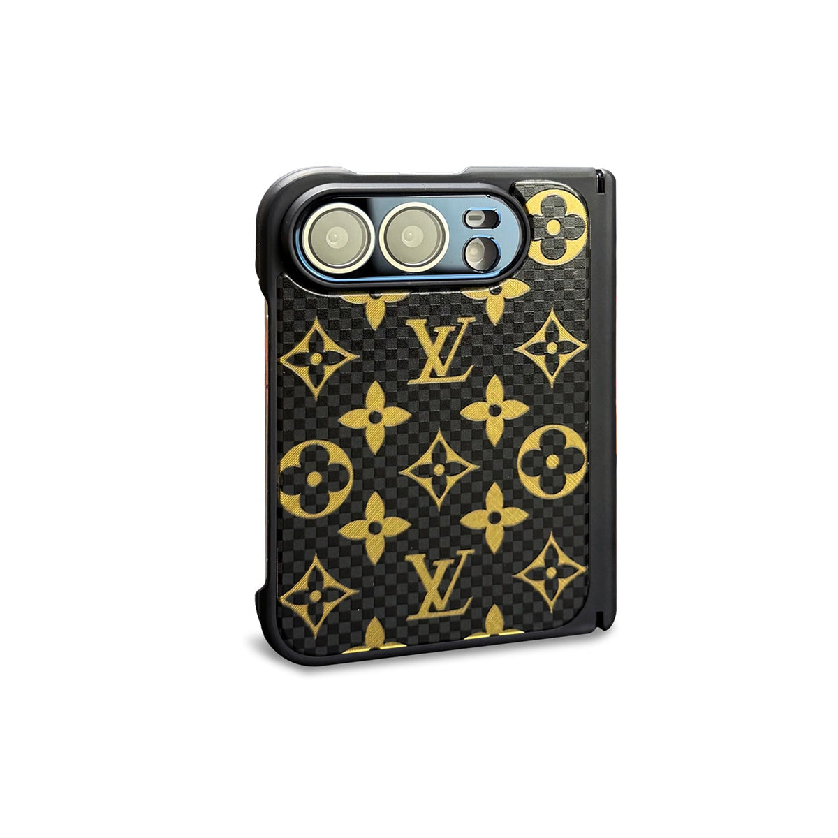 Louis Vuitton Monogram Check iPhone Duo Case in Black finish