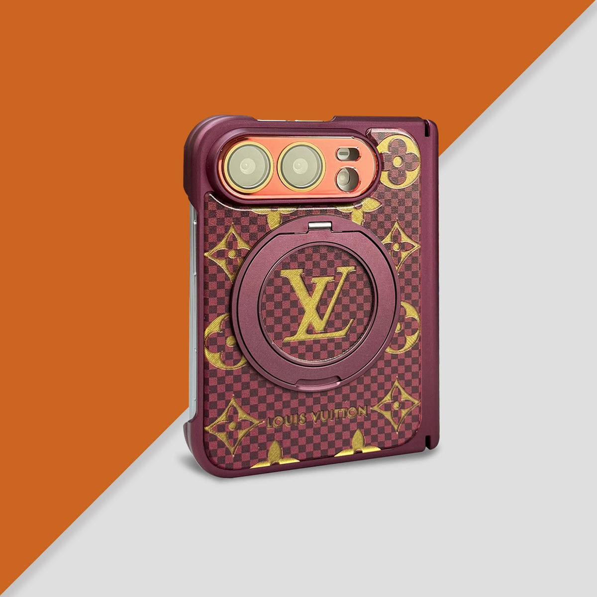 Louis Vuitton Monogram Check iPhone Duo Case with Ring Stand in gallery detail