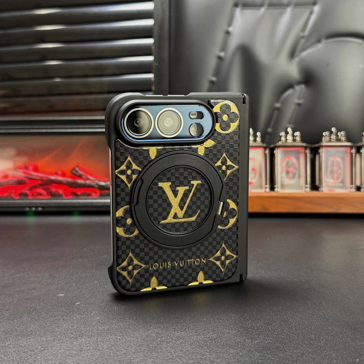 Louis Vuitton Monogram Check iPhone Duo Case with Ring Stand in gallery detail