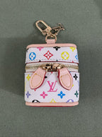Louis Vuitton Multicolor Monogram Zip Earbud Pouch in White Small Multicolor finish