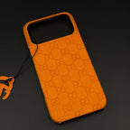 Orange Gucci iPhone 17 Pro Max Case Monogram – Luxury Gucci iPhone Case