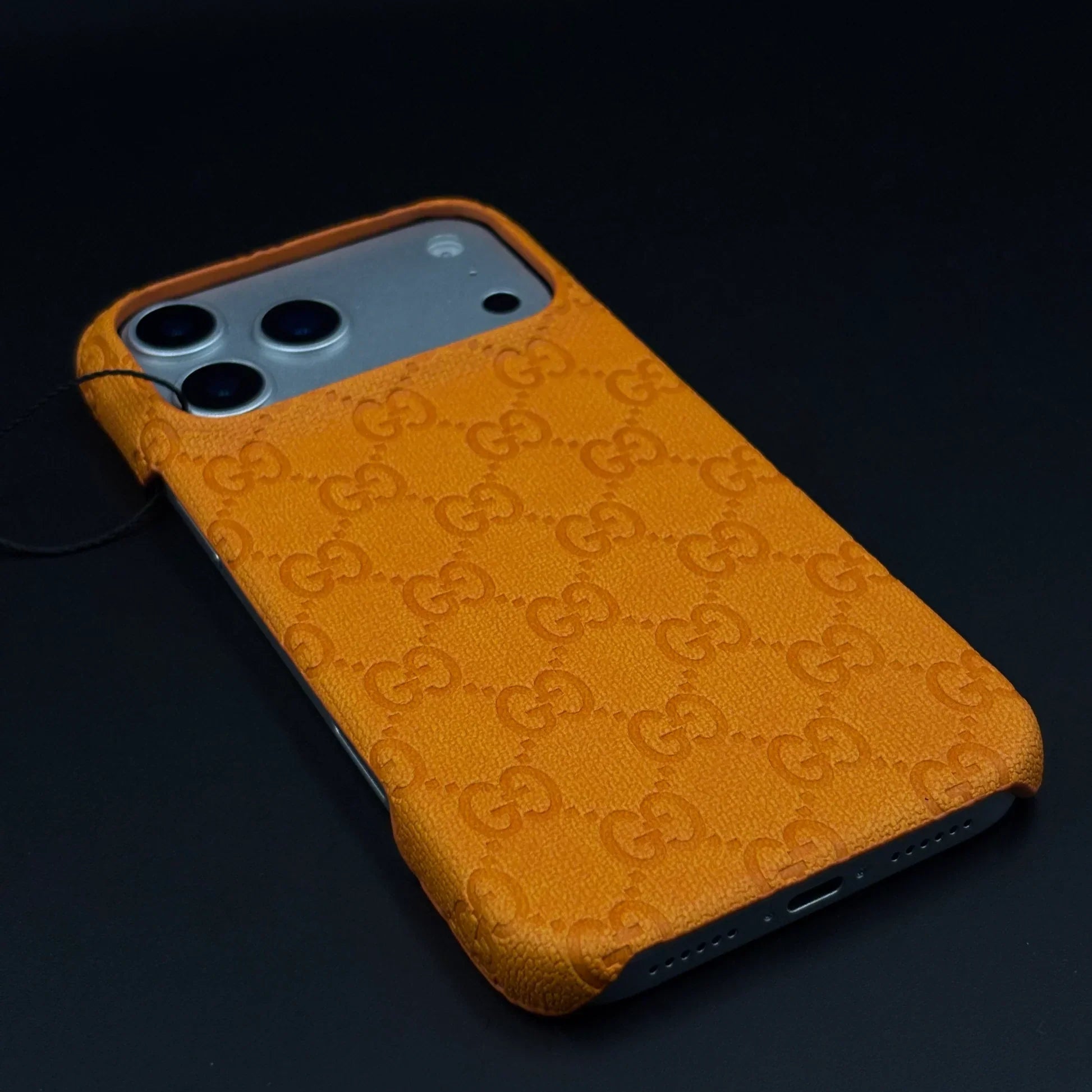 Orange Gucci iPhone 17 Pro Max Case Monogram – Luxury Gucci iPhone Case
