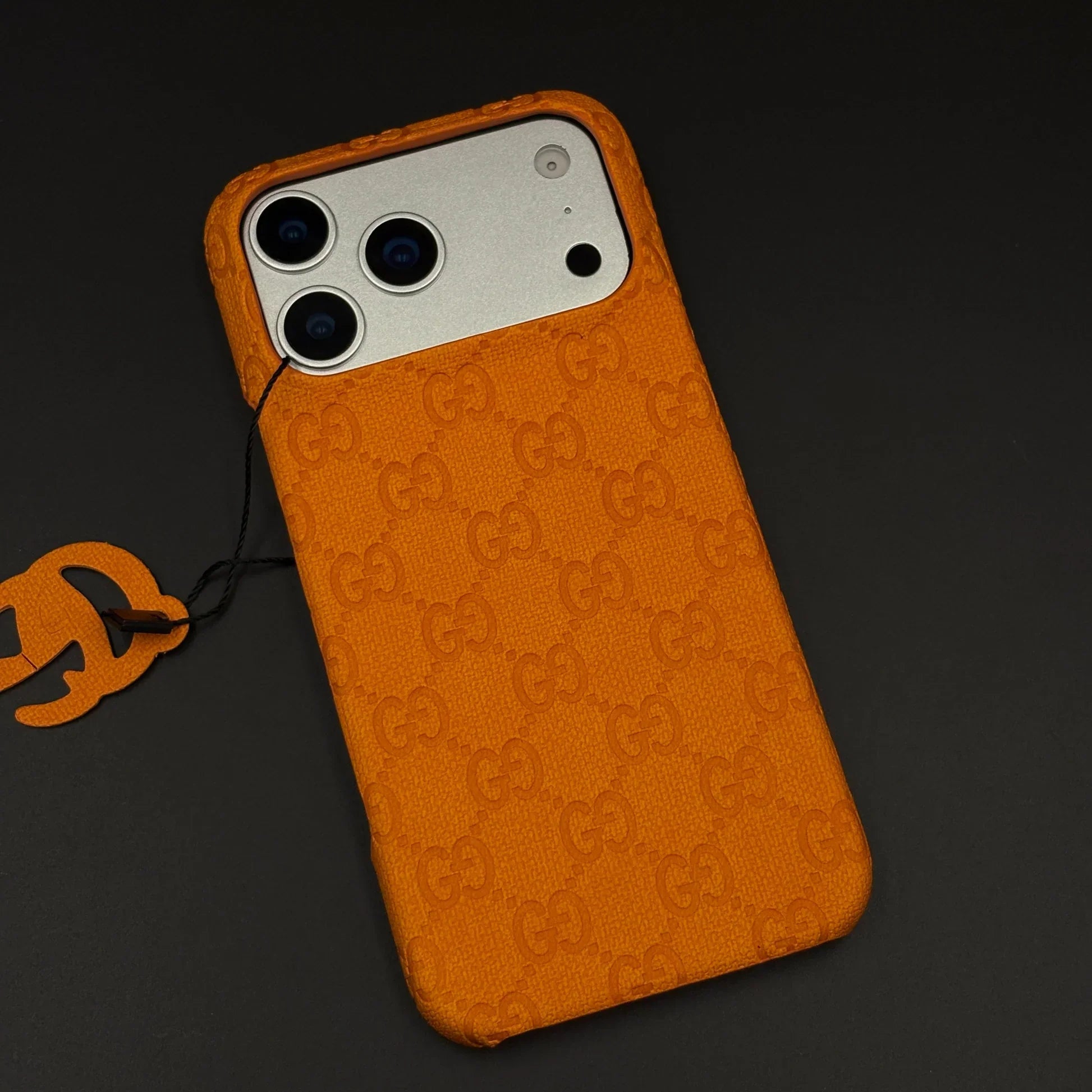 Orange Gucci iPhone 17 Pro Max Case Monogram – Luxury Gucci iPhone Case