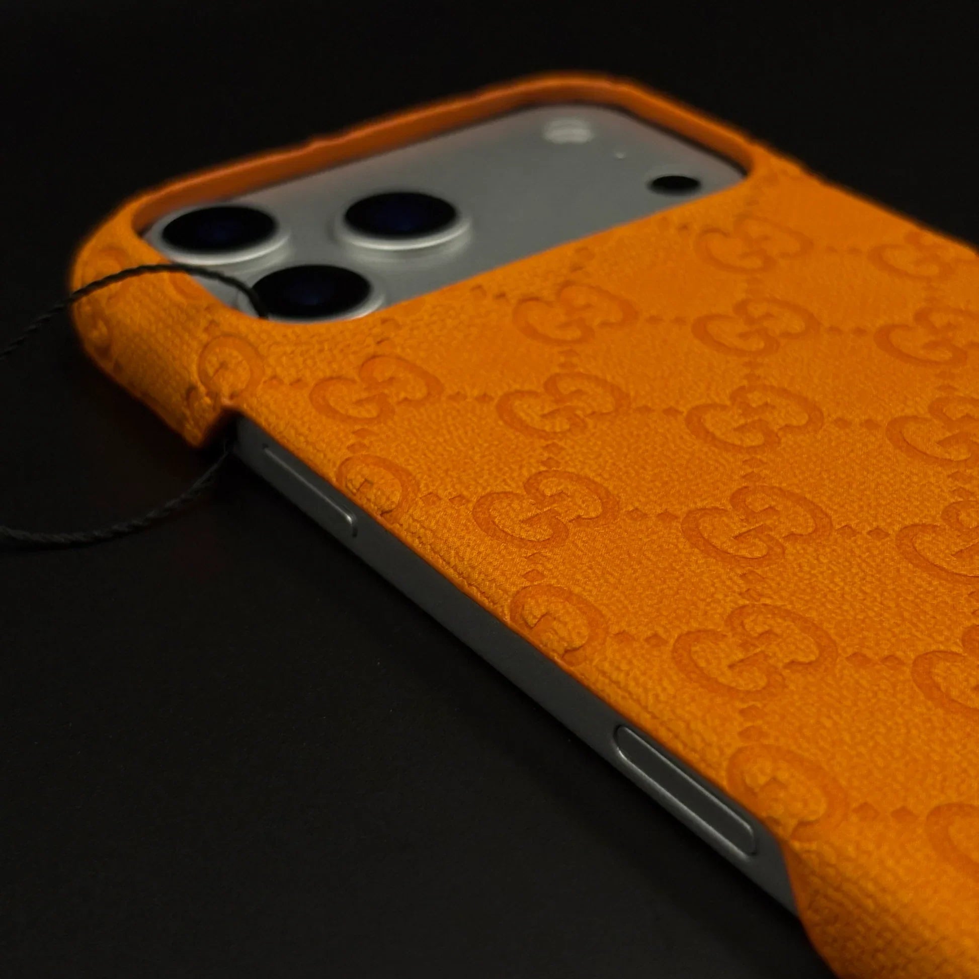 Orange Gucci iPhone 17 Pro Max Case Monogram – Luxury Gucci iPhone Case