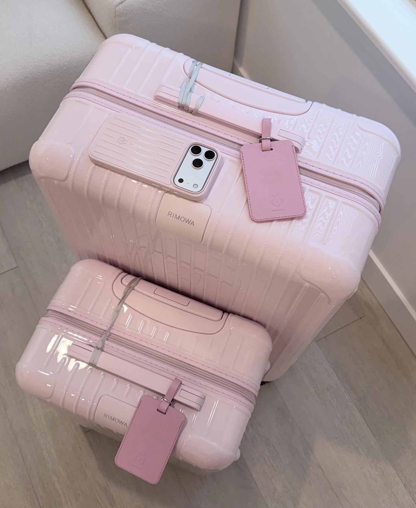 Pink Rimowa iPhone 17 Pro Max Case – Luxury Travel Design