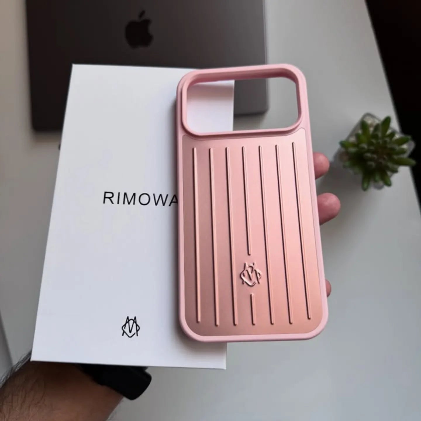 Pink Rimowa iPhone 17 Pro Max Case – Luxury Travel Design