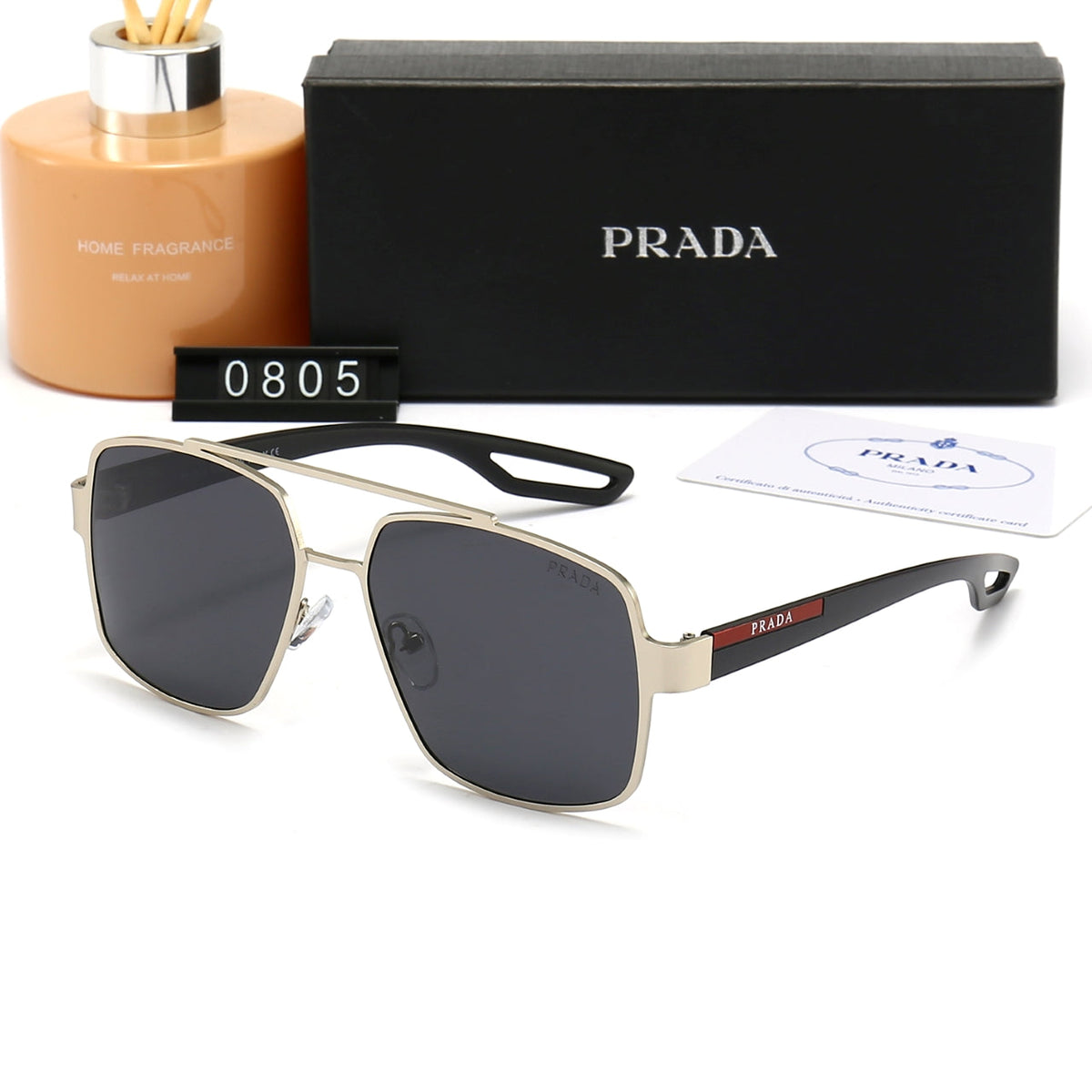 Prada Aviator Double Bridge Square Polarized Sunglasses for Unisex – product image 4