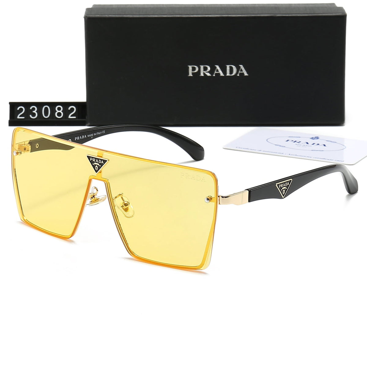 Prada Aviator Triangle Logo Square Polarized Sunglasses for Unisex – product image 7