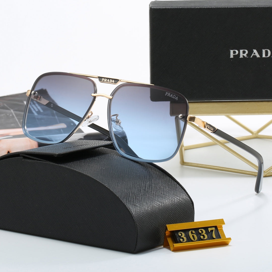 Prada Double Bridge Aviator Polarized Sunglasses for Unisex – product image 1