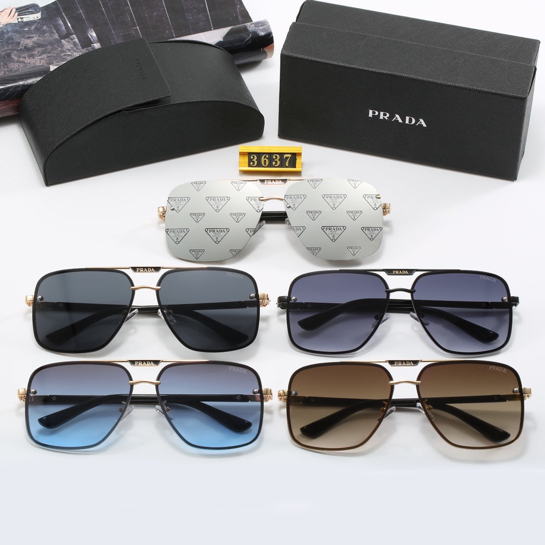 Prada Double Bridge Aviator Polarized Sunglasses for Unisex – product image 9