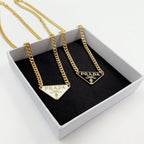 Prada Inverted Triangle Necklace – Luxury Designer Jewelry – product image 2
