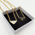 Prada Inverted Triangle Necklace – Luxury Designer Jewelry – product image 3