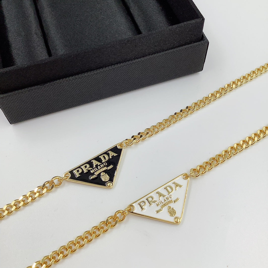 Prada Inverted Triangle Necklace – Luxury Designer Jewelry – product image 6