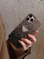 Crystal Prada iPhone 17 Pro Max Case – Luxury Rhinestone Prada Phone Case Clear