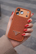 Crystal Gold iPhone 18 Pro Case – Quilted Luxury Rhinestone Designer-Style Cover
