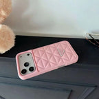 Prada iPhone 17 Pro Max / iPhone 17 Pro Case – Luxury Designer Leather Case White