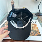 Prada Milano baseball cap in black and white — high-resolution view 3