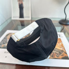 Prada Milano baseball cap in black and white — high-resolution view 4