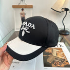 Prada Milano baseball cap in black and white — high-resolution view 5