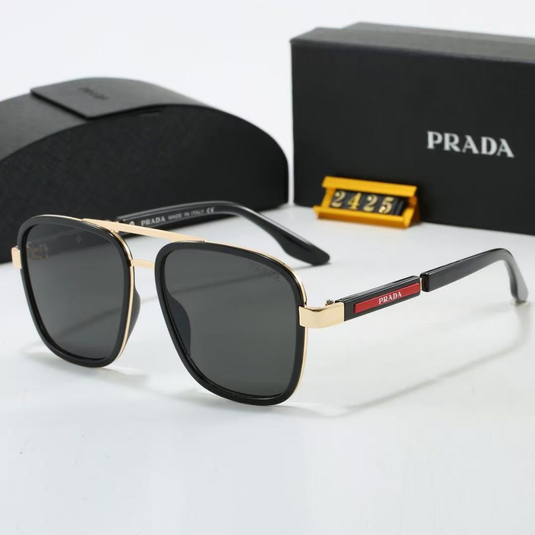 Prada Oversized Two-tone metal Polarized Sunglasses for Unisex – product image 1