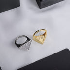 Prada Statement Crystal Triangle Open Ring – Luxury Designer Jewelry – product image 8