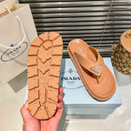 Prada Triangle Logo Rubber Flip Flops – slippers product image 13