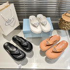 Prada Triangle Logo Rubber Flip Flops – slippers product image 8
