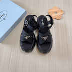 Prada Triangle Logo Thick Sole Cross Sandals – sandals product image 2