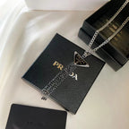 Prada Triangle Tassel Necklace – Luxury Designer Jewelry – product image 4